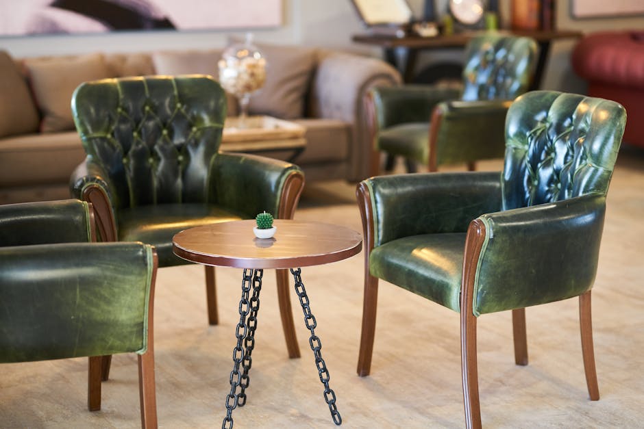 Luxury leather armchair showcasing custom upholstery and seating design